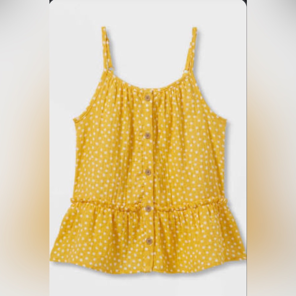 Girls' Woven Gauze Tier Tank Top